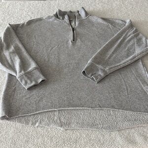 Women’s Gray Quarter-Zip Sweatshirt